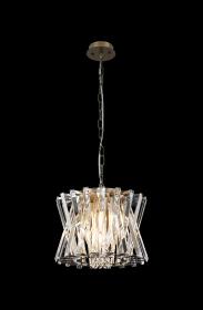 Faline Crystal Ceiling Lights Diyas Ringed & Square Crystal Fittings